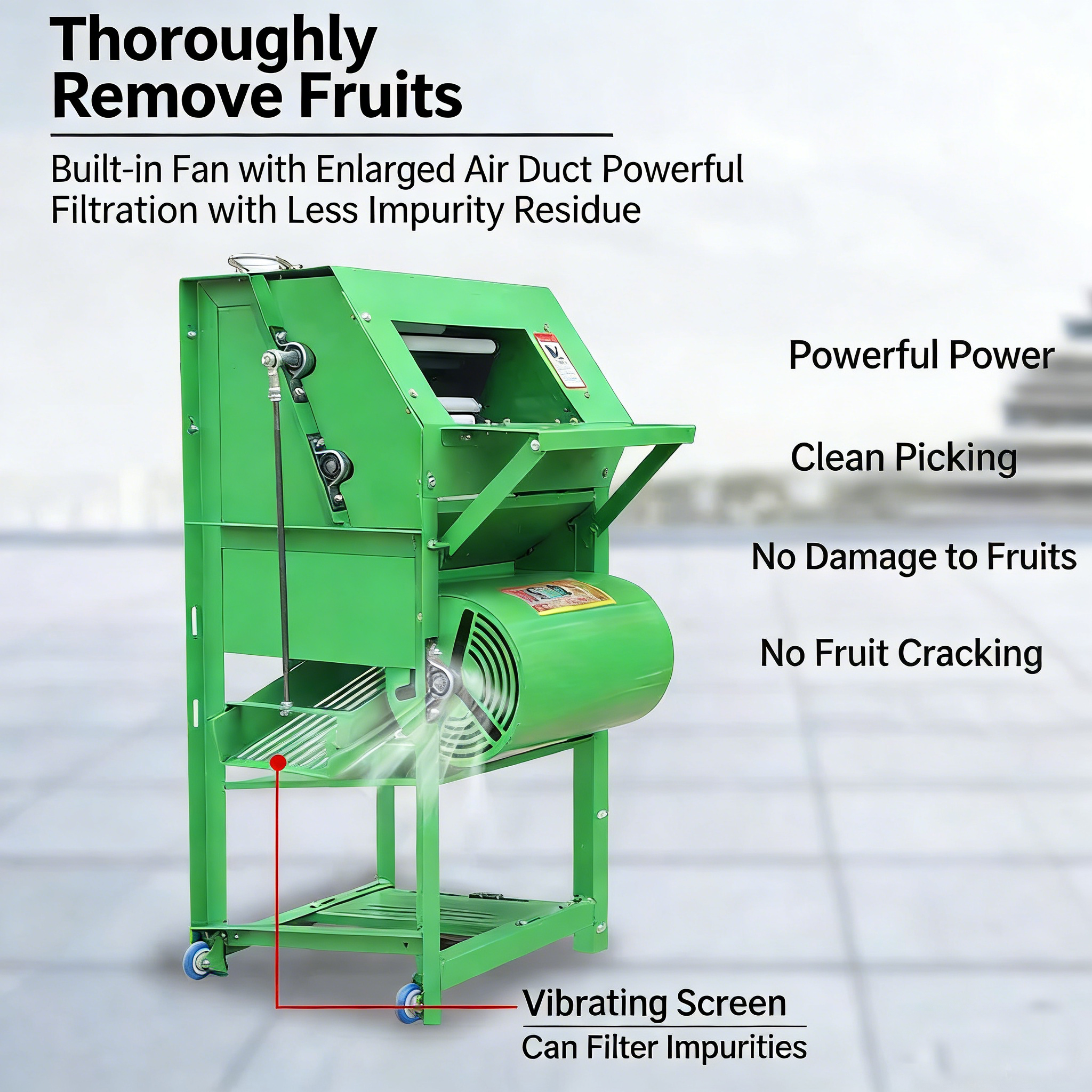 Automatic Peanut Picker: Dual-Stage Cleaning High-Strength Iron Construction