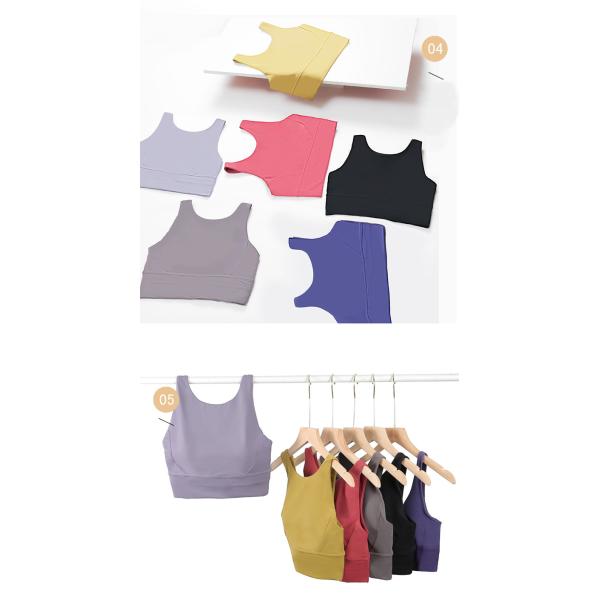 220gsm Yoga Sports Bras Racerback Sports Bras For Women High Impact