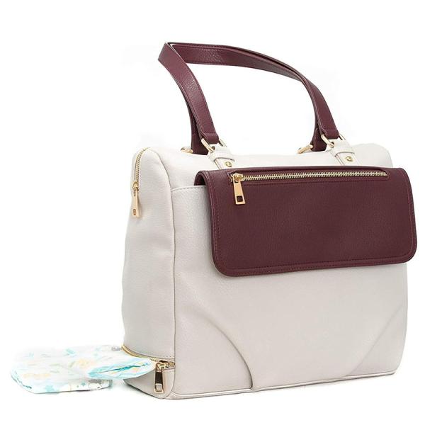 New style luxury leather diaper bag for women