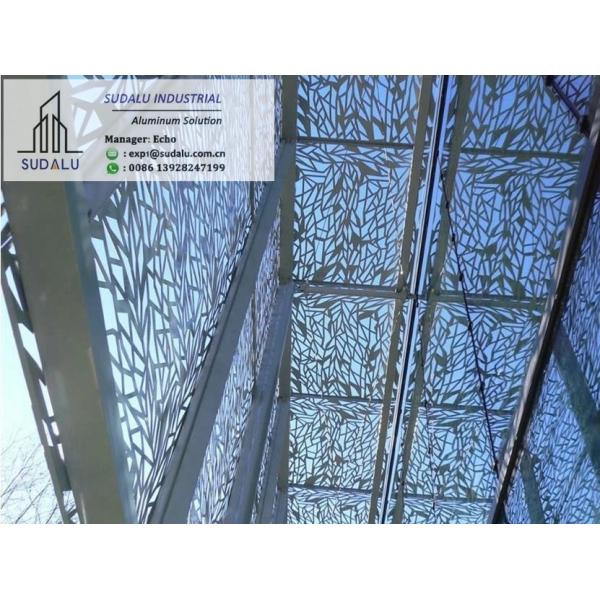 SUDALU Foshan Building Suppliers Outdoor Aluminum Laser Cut Panels Perforated Decoration Panel