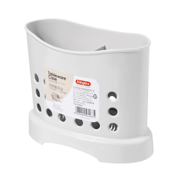 Double Lattice Plastic Kitchen Organizers No Odor For Knife Fork Chopsticks