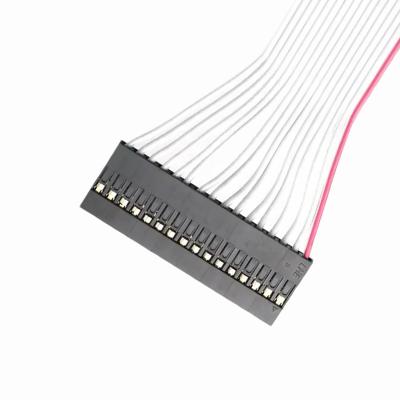 DP2.54-1×16P to IDC2.54 2×8P Ribbon Cable Assembly | Custom Pitch 2.54mm