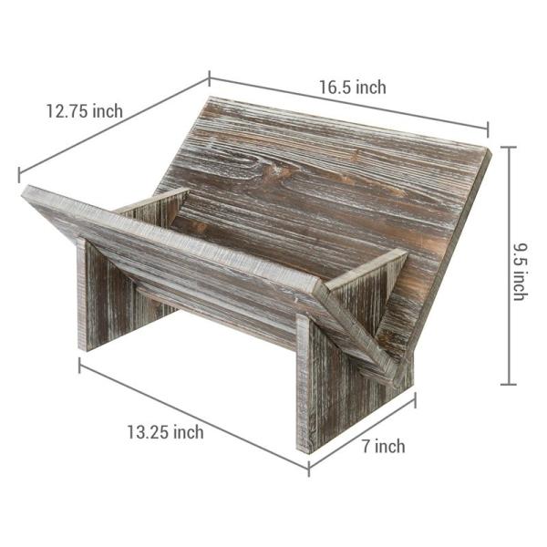 Living Room Wooden Book Display Retro Style Organizer for Magazine Book Files Albums