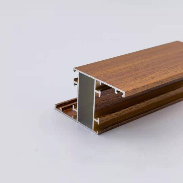 Профили финиша древесины Ливии Алжира алюминиевые пудрят покрытые алюминиевые штранг-прессования