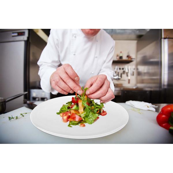 Buffet Restaurants Ceramic Chafing Dish , Porcelain Appetizer Plates Sturdy