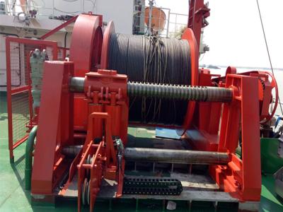 Marine Hydraulic Winch Horizontal a pouca distância do mar personalizada