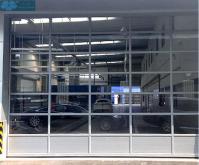 Remote Control Aluminum Alloy Glass Sectional Garage Door