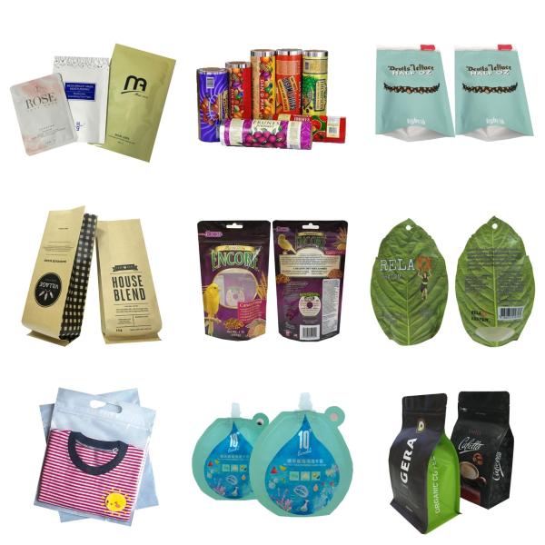 Сумка организатора макияжа алюминиевой фольги, пластиковая прокатанная косметика кладет печатание в мешки