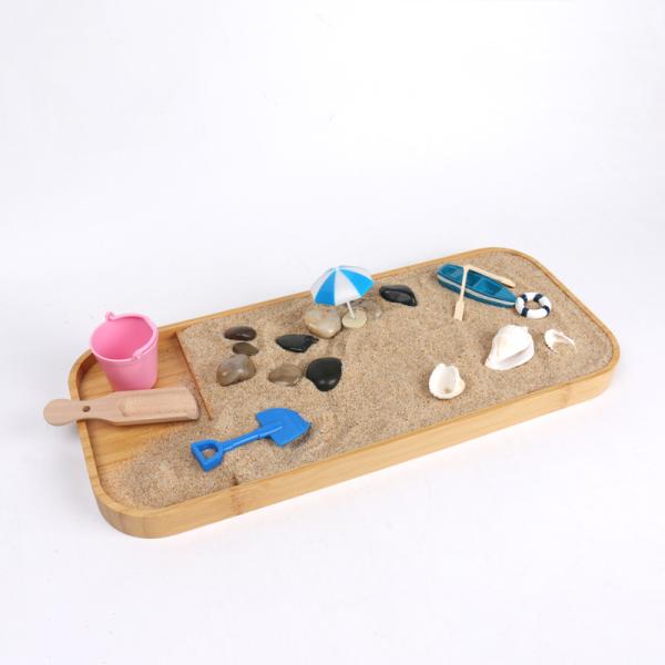 Jardín Zen para escritorio, Kit de jardín Zen japonés con esfera de sello de arena y accesorios esenciales, Mini Zen Sandbox Kit de decoración de oficina