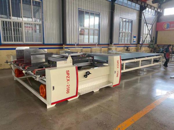 Semi Automatic Two Pieces Carton Box Folder Gluer Machine 5.8kw