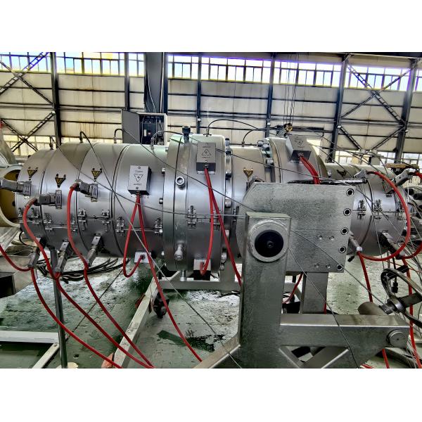 Máquina de fabricação de tubos de 160-400 mm linha de extrusão de HDPE de alta capacidade para HDPE/PE/PP/PPR SJ90/38