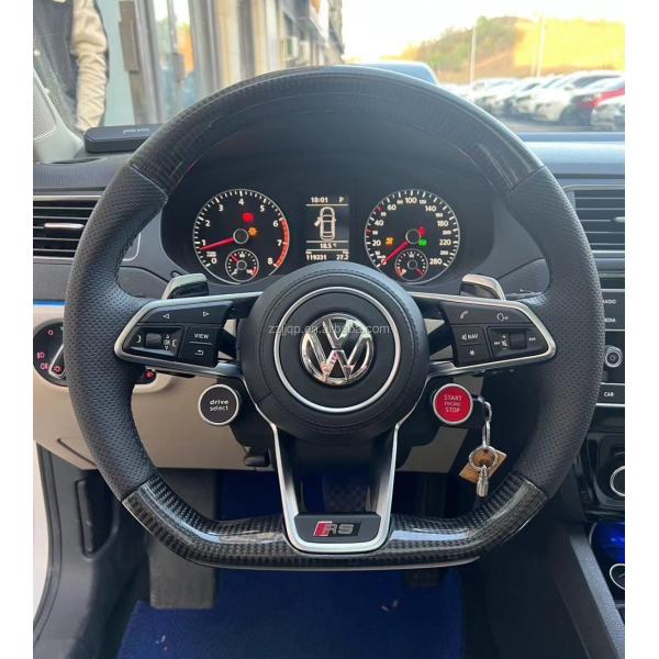 Volkswagen R8/RS/GTI/Golf R Multi-Function Steering Wheel 55cm Diameter Red Stitch Color