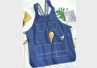 Cocina amistosa de la piel que cocina el delantal, delantal lavable respirable del cocinero del dril de algodón