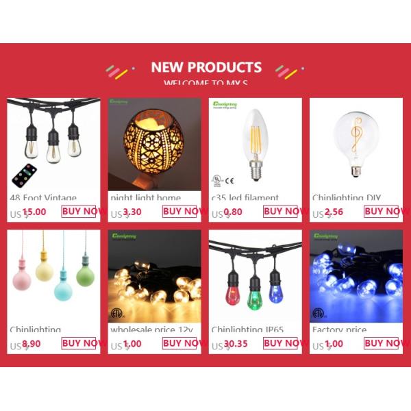 Connectable Edison bulb fairy festoon decorative outfit cover Christmas outdoor patio led string light