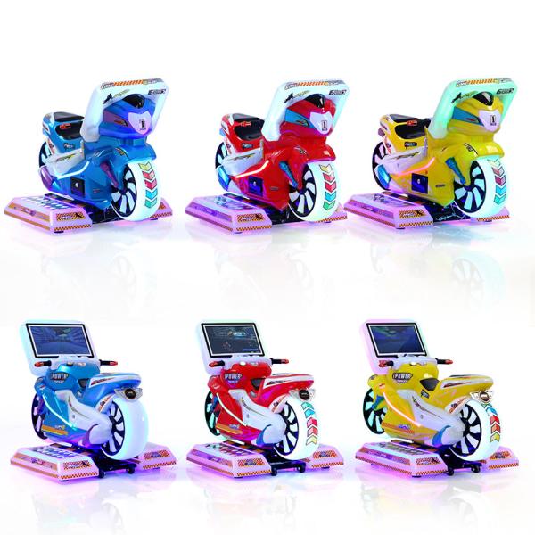 Coin Operated Kids Game Machine Kiddie Rides Racing Car Motorcycles 12 Months Warranty