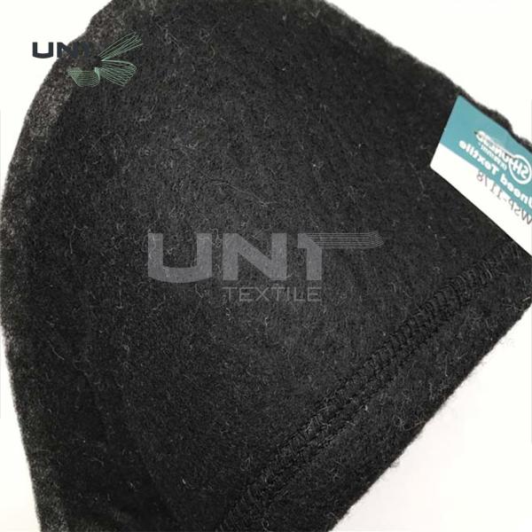 Пробитые иглой пусковые площадки плеча черноты Нонвовен для образца одежды женщин свободного