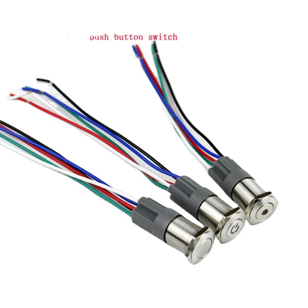 16MM Waterproof Metal Switch Button Wire Electronic Turnbuckle Cable ON-OFF Harness for Wire Harnessing
