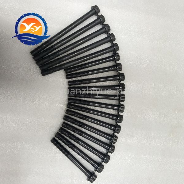 Fast Delivery 4D30 4D31 4D32 4D33 4D34 Cylinder Head Bolt for Mitsubishi 4D34 Construction Machinery Parts