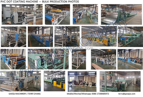 Print Plastic Round Dots on Fabrics 1800mm Felt Fabric Anti Slip Dot Coating Machine