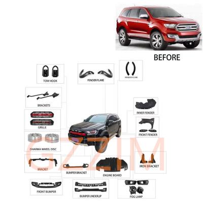 2016 Ranger T6 T7 T8 EVEREST Body Kit Endeavour Facelift frontal