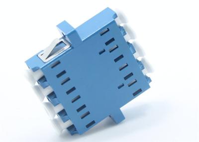 UPC / APC Fiber Optic Adapters Injection Molding Zirconia Sleeve SM MM LC Quad Adapter