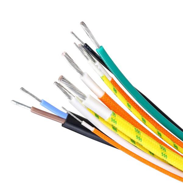 UL3069 Certified 150C Heat Resistance 600V Rated Voltage Silicone Fiberglass Braided Wire in 305m/roll