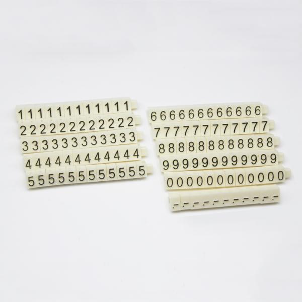 Presentaciones de precios de plástico ABS transparentes para joyería Cubos de precios para decoración de la fachada de la tienda