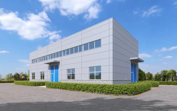 Oficina de construção de estrutura de aço industrial com design personalizável com painel sanduíche