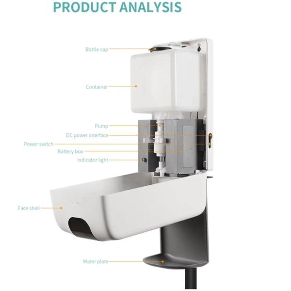 Пенится распределитель дезинфицирующего средства руки 1000ml Touchless автоматический