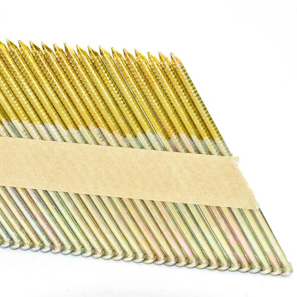 28/34 Degree 2.87*83mm bright Smooth / Screw / Ring Shank Paper Strip Nails