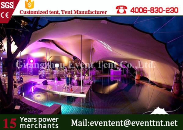 Portable Mobile Garage Tent Waterproof , Sun Shade Canopy Tent Transparent
