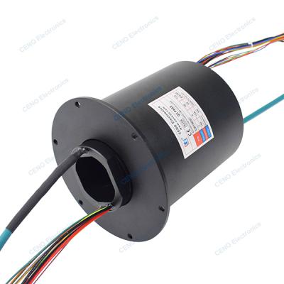 Integrate Electric power Ethernet & RF Slip Ring with Radio Frequency Rotary Union