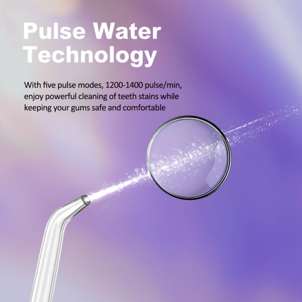 5 Cleaning Modes Electric Water Flosser Dental Irrigator 400ml Ipx7 Portable