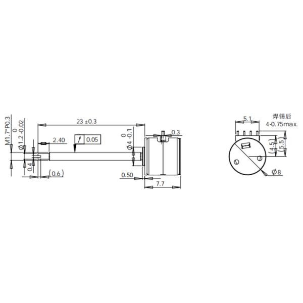 угол шага DC VSM0810 18° Stepper мотора 5V 8mm для камер/объективов