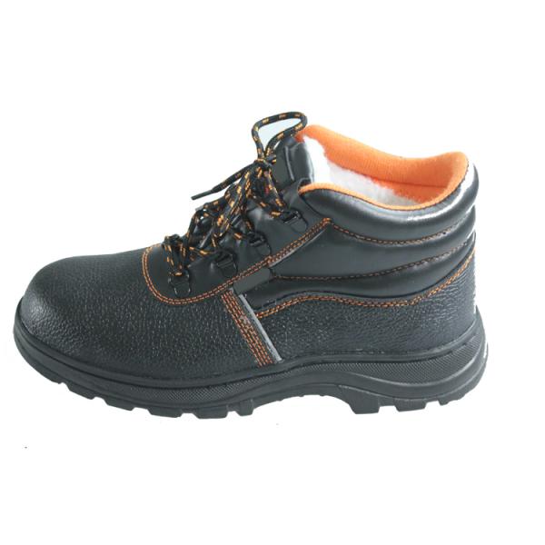 Genuine Leather Upper And Nylon Fabric Gusset Men Unisex Work Boots