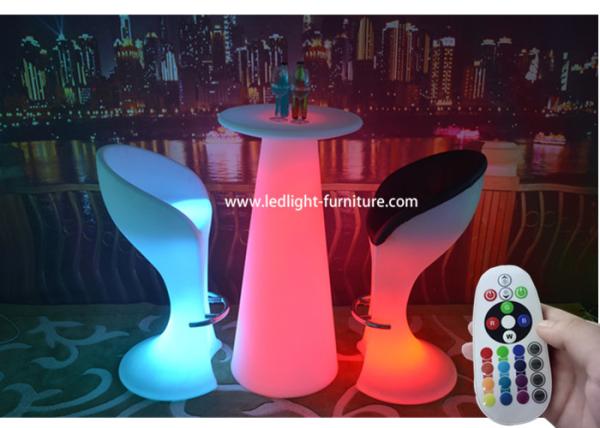 Multi Colors LED Patio Furniture / Remote Control Light Up Outdoor Furniture