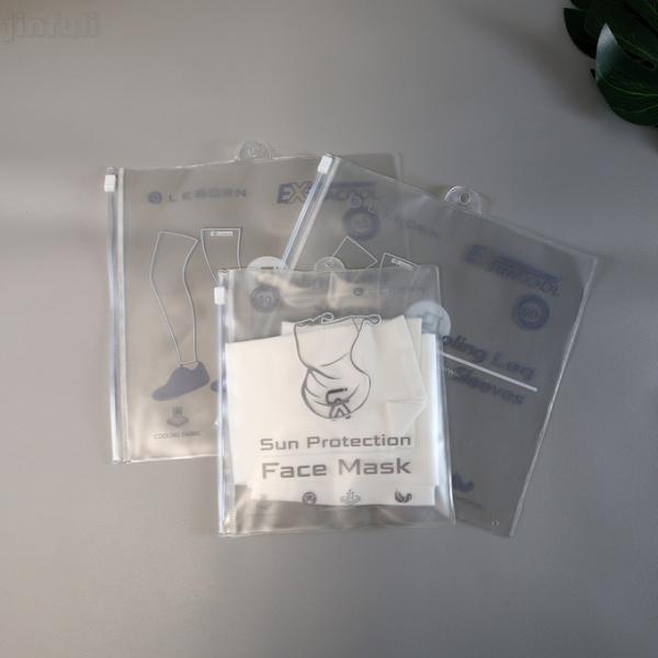 Clear Plastic Clothing Zip Lock Bags Custom Printed Frosted Shipping Inner Packages