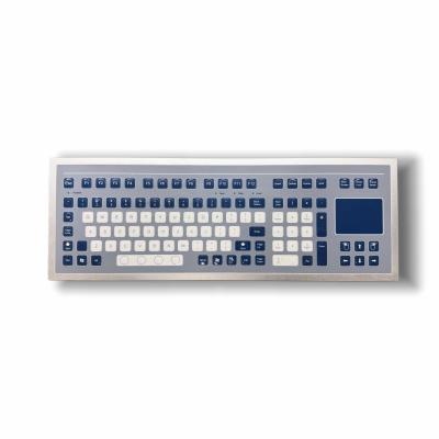 Industrial membrane keyboard 105 keys with touchpad waterproof USB