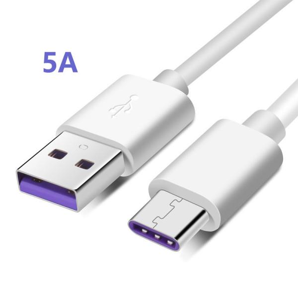 5A Fast Charging Type C USB Cable  ,  Type C Charging Cord For Huawei Samsung