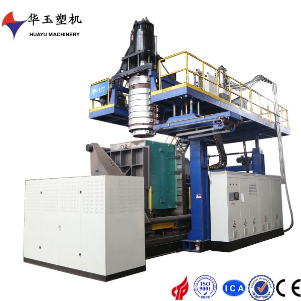 Huayu 2000L Capacity Blow Moulding Machine with PLC+Touch Screen Control and MOOG 200point Parison Control