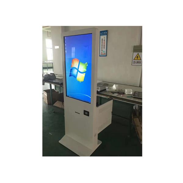 PCAP Touch Free Standing Digital Signage Advertising Player 55 65 Inch
