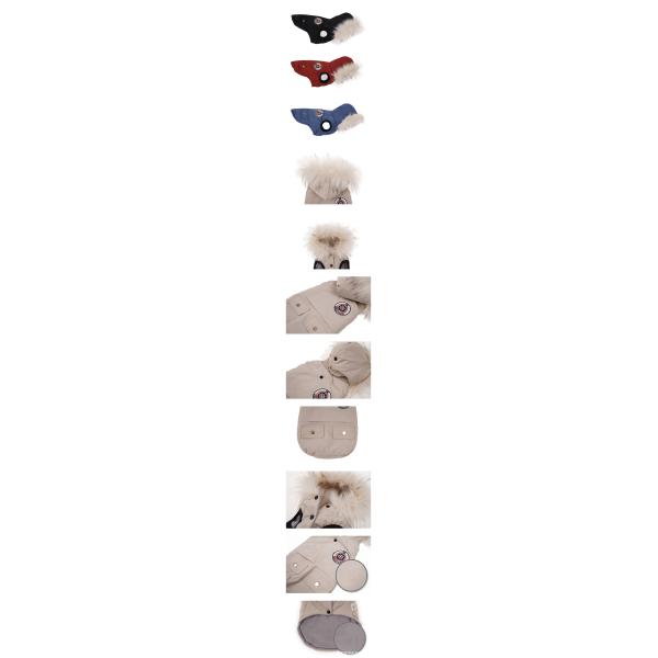 Warm Comfortable Dog Sweater 2 Layers Fleece Lined Classic Knitted Winter Pet Apparel