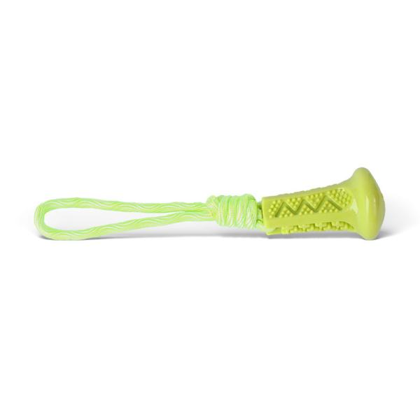 Durable Pet Dog Chew Rope Toy with Cotton Handle - Interactive Food Dispensing Ball for Dental Health & Teething - Indestructible Toy for Cats and Dogs