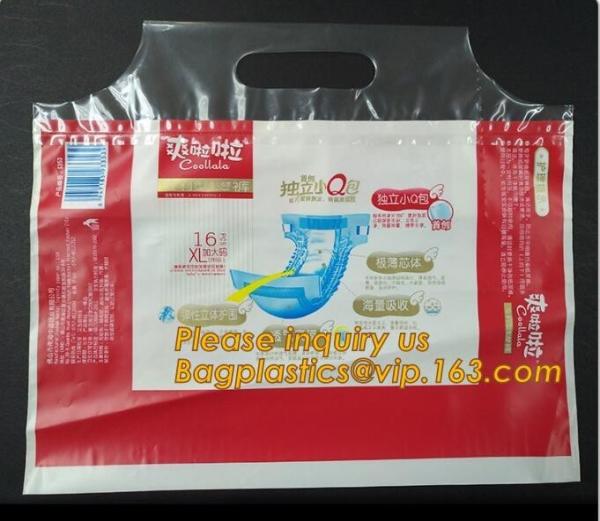 Compostable corn starch Hot selling biodegradable pulling pants nappy packaging plastic diaper bag, corn starch mailing