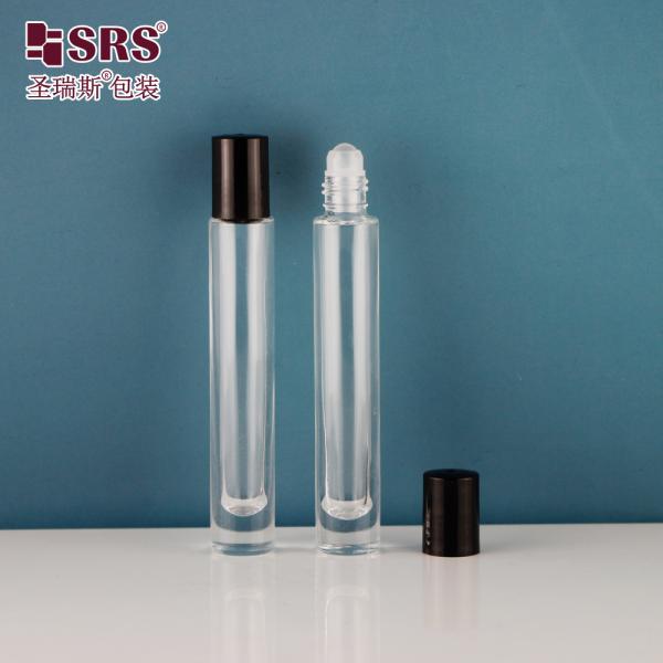 Customized 10ml Thick Glass Roll On Bottle with Screw Cap for Essential Oil and Perfume
