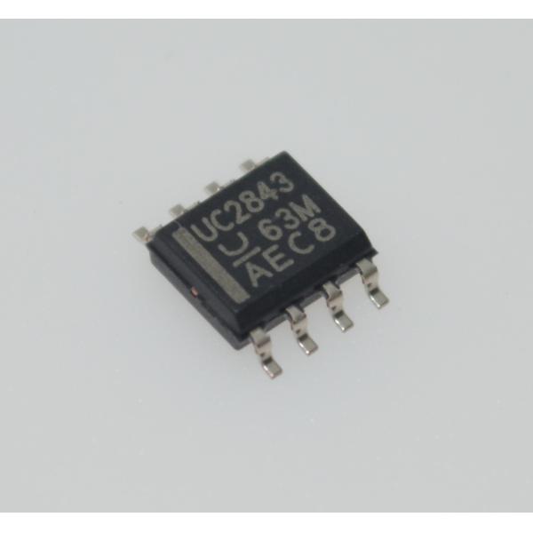 UC2843D8TR Controlador PWM de modo de corriente con funcionamiento de 500 kHz 8.4V/7.9V UVLO 50mA Salida de tótem-polo Interno de banda recortada de baja apertura y corriente de funcionamiento en SOIC-8
