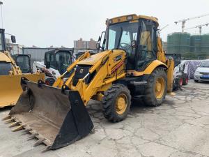 JCB usado 3CX 4WD 4 em 1 carregador do Backhoe da mão da cubeta segunda com