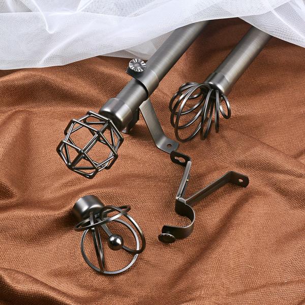 Elegant Style Modern Extendable Curtain Rod Set Curtain Pole Track Accessories