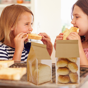 Paper Bread Bags For Homemade Bread Sourdough Bread Bags Bakery Bags With Window Cookie Bags For Packaging