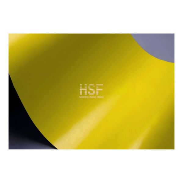 90μm Base Film 25μm Emboss Depth Yellow-Black Dual-Color CPP Film for High-End Stationery and Packaging